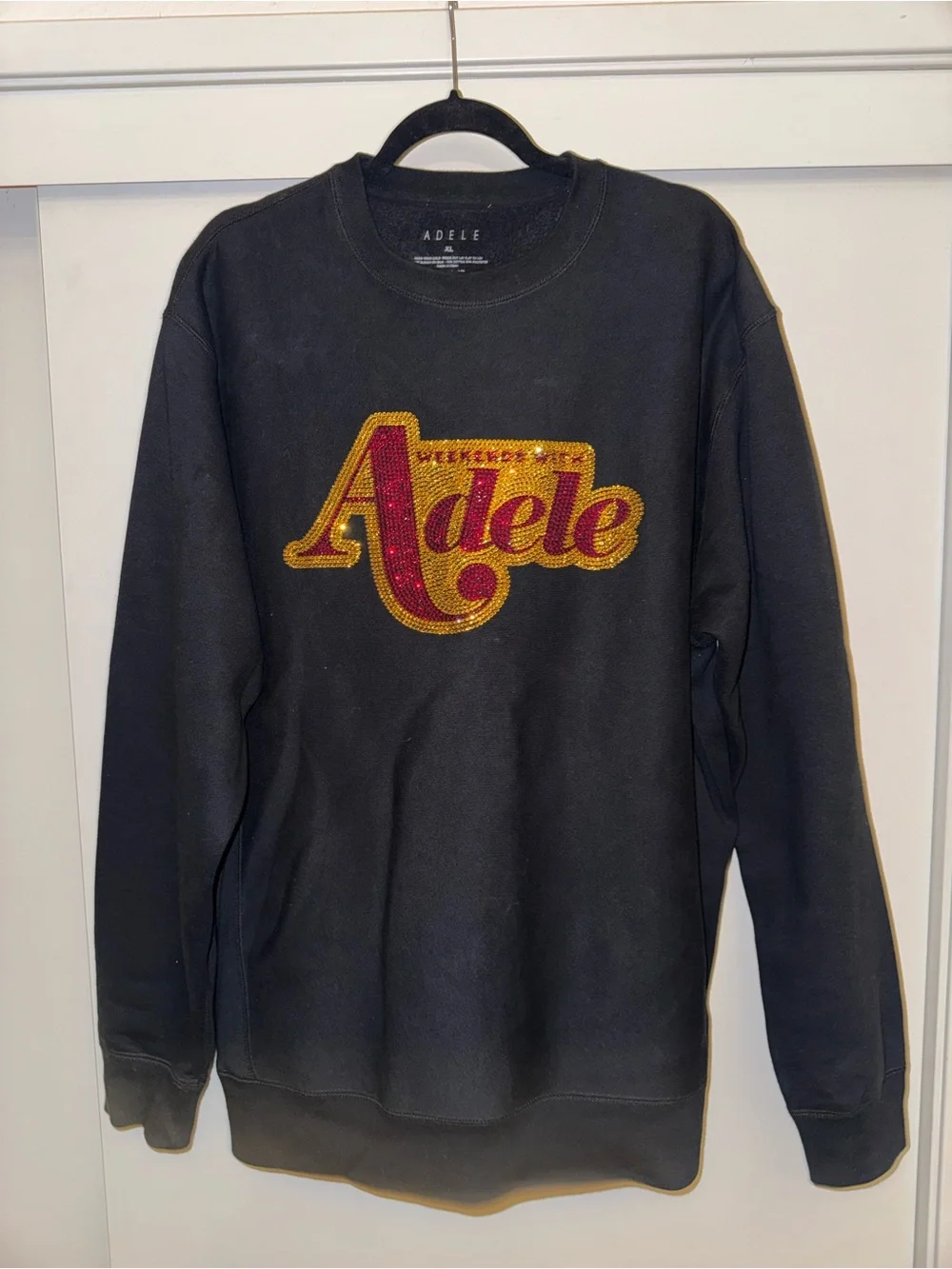 Weekends with Adele Rhinestone Crewneck Sweatshirt